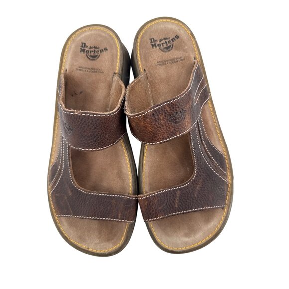 Dr. Martens Air-Cushioned Brown Leather‎ Sandals Size 7 Chunky - Picture 2 of 8